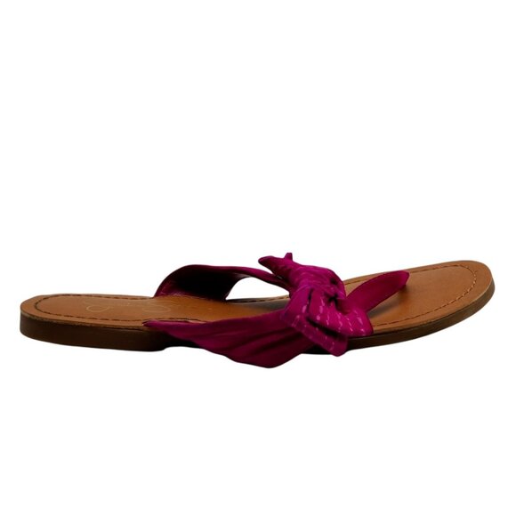 Jessica Simpson Jumba Flip Flops Thong Womens Sandals Suede‎ Pink Size 8.5 M - Picture 1 of 5
